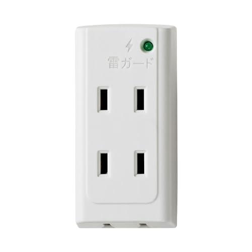 エルパ(ELPA) サージ付タップ コンセント 雷ガード 安全 耐雷 125V 15A 3個口 フロ...