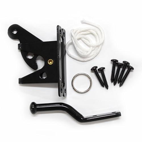 和気産業(Waki Sangyo) ユニバーサルラッチS 木製用 ドアラッチ 金具 黒 32×80m...