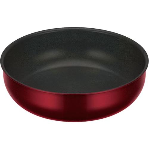 サーモス デュラブルシリーズ 取っ手のとれる炒め鍋KVD IH・ガス対応 ディープレッド KVD-0...