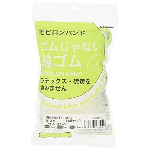 日清紡績 S日清紡 モビロンバンド80X6X0.4透明/洗浄タイプ100G MB8064TA100G