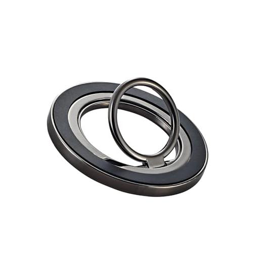 エレコム MagSafe対応 360度回転 スマホリング マグネット式 スマホスタンド 滑り止め付き...