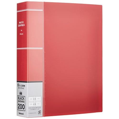 ナカバヤシ アルバム フォトグラフィリア KG判 200枚 2段 レッド PHKG-1020-R