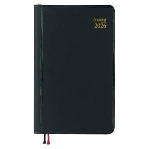 ダイゴー 手帳 2026 スケジュール帳 アポイント ウィークリー ホリゾンタル ブラック E1003 2025年 12月始まり