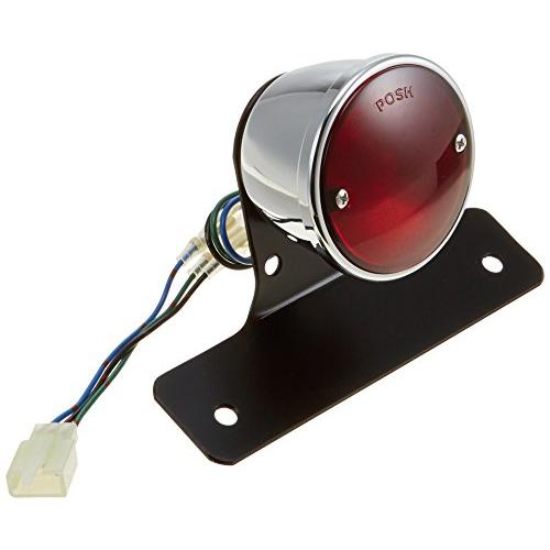 ポッシュフェイス(POSH FAITH) バイク用品 ヴィンテージラウンドテールランプ メッキ 25...