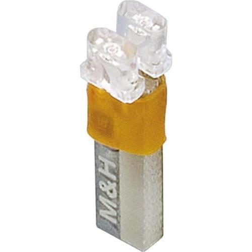M&amp;Hマツシマ LED Lビーム レッド LED2個 12V T5/T7/T6.5ウェッジ用 L70...