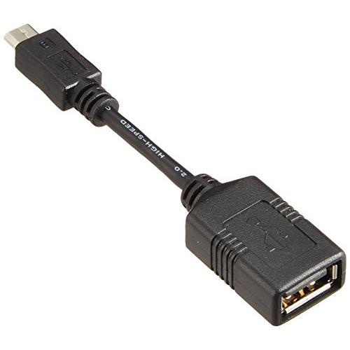 BUFFALO USB(microB to A)変換アダプター ブラック BSMPC11C01BK