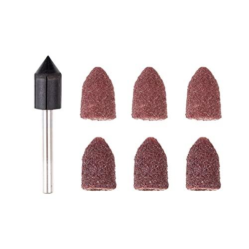 プロクソン(PROXXON) ロールペーパー 6個 シャフト付 【砲弾型9mm ペーパー2種 80・...