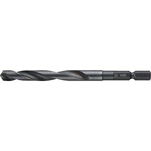 ベッセル(VESSEL) ケッサクドリル 大径穴あけ用 ドリルビット 鉄工用 8.0mm KMD-8...