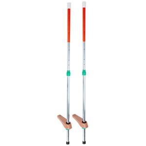 TOEI LIGHT(トーエイライト) カラー竹馬スライド式150 赤 T-2120R 高さ125・135・140・150cm(4段調節)直径2
