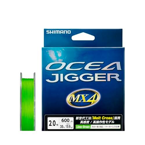 シマノ(SHIMANO) PEライン オシア ジガー MX4 600m 2号 ライムグリーン PL-...