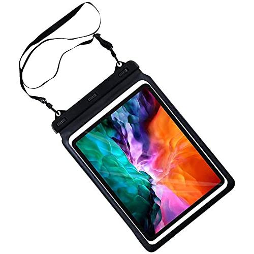 SNNY iPad用防水ケース タブレット防水袋 ストラップベルト付き 完全防水IPX8 iPadA...