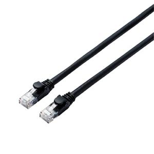 エレコム LANケーブル CAT6A 3m 爪折れ防止コネクタ スタンダード ブラック LD-GPA/BK3