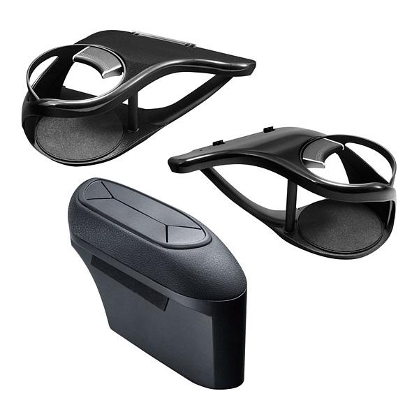 YAC(ヤック) C-HR専用 エアコンドリンクホルダー運転席/助手席用＆ゴミ箱 3点セット（SY-...