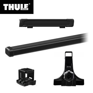 THULE（スーリー） ジムニー専用ベースキャリア（フット951+スクエアバー7124）+スキーキャリア スノーパック7324B 50cm幅+アダプター889-7 H30/7〜 JB64｜stylemarket