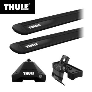 THULE（スーリー） アクセラスポーツ（5ドア H25/11〜 BM#）専用ベースキャリアセット フット7105+ウイングバー EVO7114B+キット5002 カーキャリア ルーフ｜stylemarket