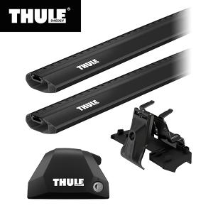 THULE（スーリー） DS7 クロスバック（ダイレクトルーフレール付き 2018〜）専用ベースキャリア フット7206+ウイングバーエッジ ブラック 7213B×2本+キット6040｜stylemarket