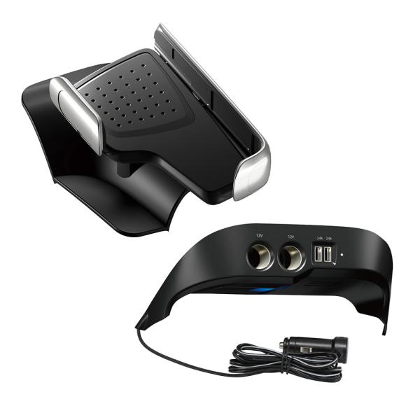 YAC(ヤック) トヨタ 210系 カローラ専用 スマートフォントレイ SY-CO1＋電源BOX S...