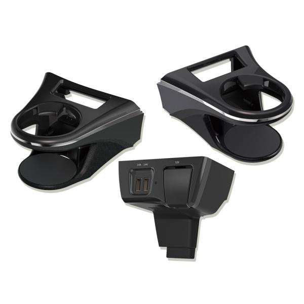 [3点セット] YAC（ヤック） 80系 ハリアー専用 ドリンクホルダー 運転席用 SY-HR11＋...