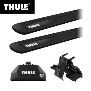 THULE（スーリー） レガシィ・アウトバック（ダイレクトルーフレール付き BR9）専用ベースキャリアセット フット7106+ウイングバー EVO7112B+キット6002｜stylemarket