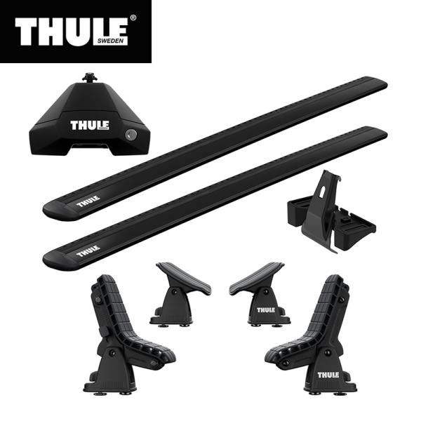 THULE ヴェゼル（RU系 ルーフレールなし）専用ベースキャリア（フット7105+ウイングバー E...