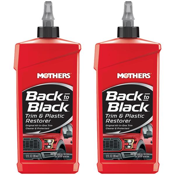 洗車 コーティング剤 MOTHERS バックトゥブラック 2個セット トリム＆プラスチック レストア...
