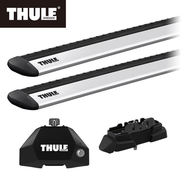 THULE スーリー WRX S4（R3/11〜） ルーフキャリア 3点セット フット7107+ウイ...