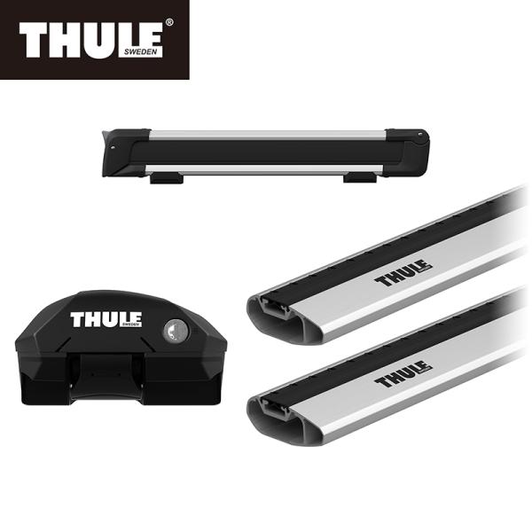 THULE フォレスター SK(ルーフレール付き) ベースキャリア&amp;スキーキャリアセット フット72...