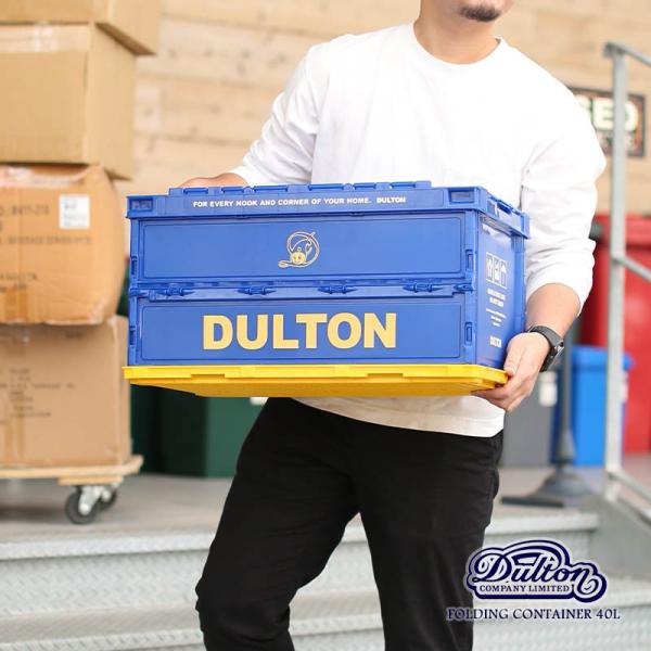 DULTON フォールディング コンテナ 40L 折りたたみ 収納ボックス 蓋付き コンテナボックス...