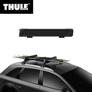 THULE Pack L ブラック スノーボードキャリア Thule SnowPack L Ski and Snowboard Rack Sale Closeout