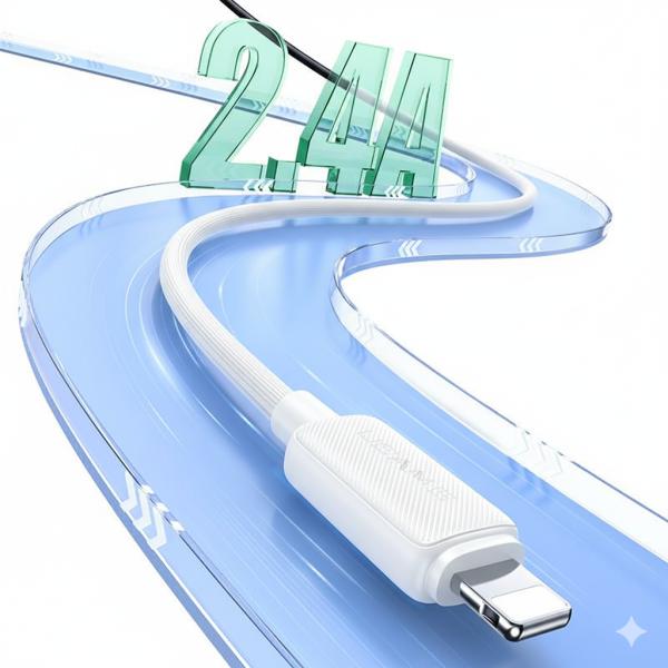 2.4A 2m 高速充電 iPhone 充電ケーブル アイフォン充電ケーブル ライトニングケーブル