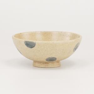 日本の伝統工芸品【九谷焼】　極小飯碗 丸型　染水玉　和-607