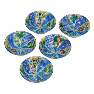 九谷焼 日本の伝統工芸品【九谷焼】 7号皿 色絵瓔珞手 (K9-33) (K8-13