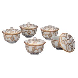 九谷焼 仲田錦玉 酒盃 渦打青粒鉄仙 : 九谷焼 STYLeNCE