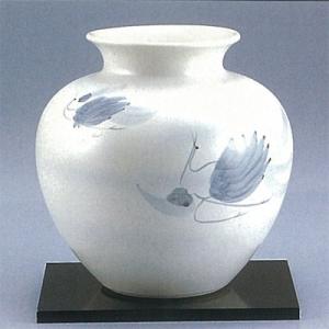 九谷焼 日本の伝統工芸品【九谷焼】 7号花瓶 釉彩 博峰窯 (K9-1366