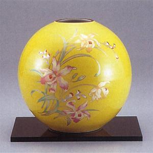 日本の伝統工芸品【九谷焼】 5.5号花瓶 【限定品】オリベ連山 ys628-10