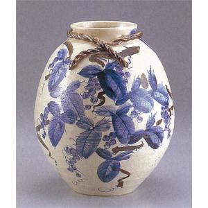 日本の伝統工芸品【九谷焼】14号花瓶 七福神 N177-03 : 九谷焼