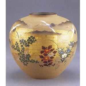 九谷焼 8号花瓶 天目金雉鳥 : ysn173-02 : 九谷焼 STYLeNCE 