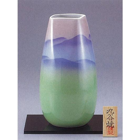 日本の伝統工芸品【九谷焼】　10号花瓶　色釉連山　ys648-02
