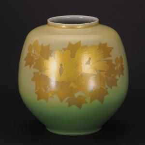 九谷焼 仲田錦玉  花瓶　金花詰 九谷焼 仲田錦玉 花瓶 金花詰 九谷焼 仲田錦玉 花瓶 金花詰