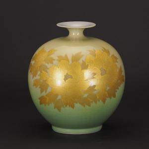 九谷焼 浅蔵五十吉 卓上飾 彩磁彩松韻 : 九谷焼 STYLeNCE スタイレンス