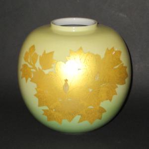 九谷焼 浅蔵五十吉 7.5号花入 色絵葉韻 : 九谷焼 STYLeNCE