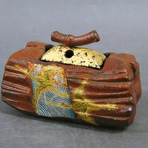 九谷焼 福島武山 香炉 赤絵牡丹獅子文 : 九谷焼 STYLeNCE スタイレンス