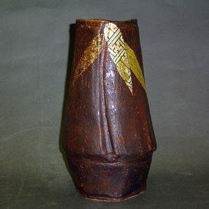 備前焼 柴岡信義作 鶴首花入（信義-09）| おしゃれ 日本製 工芸品 山口
