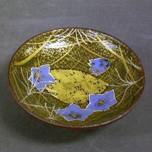 九谷焼 仲田錦玉 酒盃 渦打青粒鉄仙 : 九谷焼 STYLeNCE スタイレンス