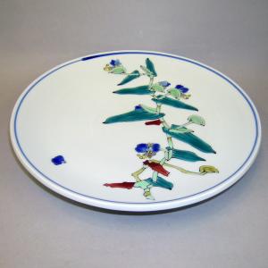 九谷焼 山岸大成作 陶額 色絵二輪牡丹 : 九谷焼 STYLeNCE スタイレンス