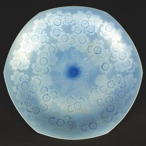 九谷焼 浅蔵五十吉 卓上飾 彩磁彩松韻 : 九谷焼 STYLeNCE スタイレンス