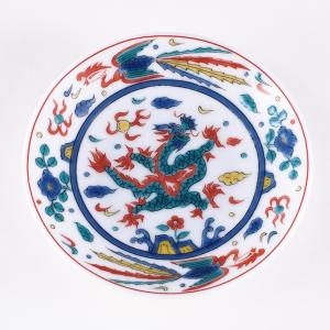 九谷焼 福島武山 菓子鉢 赤絵鳳凰文 : 九谷焼 STYLeNCE スタイレンス