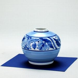 日本の伝統工芸品【九谷焼】8号花瓶 青磁山 N174-02 : 九谷焼 STYLeNCE