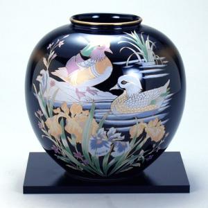 日本の伝統工芸品【九谷焼】 8号花瓶 鉄仙 ys637-06 : 九谷焼 STYLeNCE