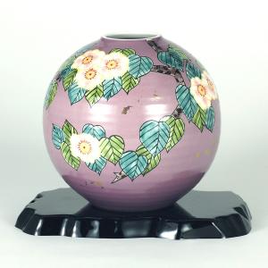 日本の伝統工芸品【九谷焼】8号花瓶 錦絵 N168-03 : 九谷焼 STYLeNCE